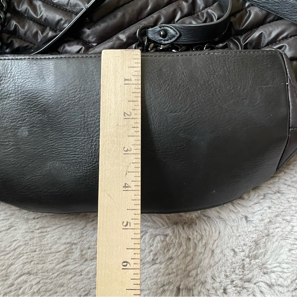 REBECCA MINKOFF Quilted‎ Chevron Backpack Black Chain Handle Designer Bag - Picture 9 of 13